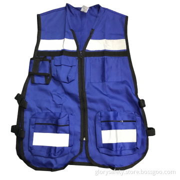 fluorescent color for men reflective safety vest